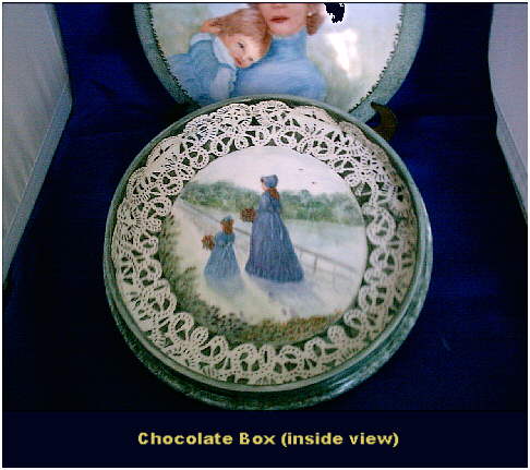 Chocolate Box by Atlantic Beach Artist Ruth Price - Inside View